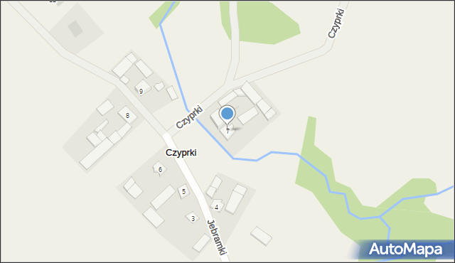 Czyprki, Czyprki, 7, mapa Czyprki