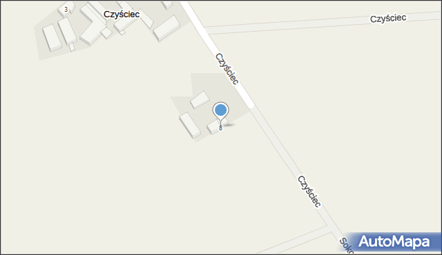 Czyściec, Czyściec, 8, mapa Czyściec