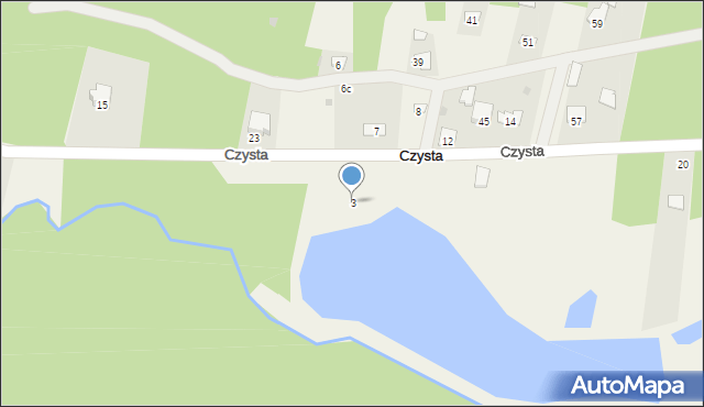 Czysta, Czysta, 3, mapa Czysta