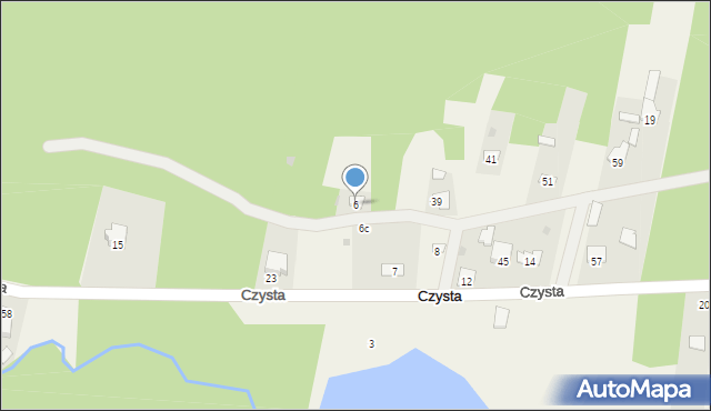 Czysta, Czysta, 6, mapa Czysta