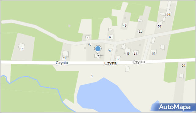 Czysta, Czysta, 7, mapa Czysta