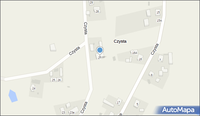 Czysta, Czysta, 27, mapa Czysta