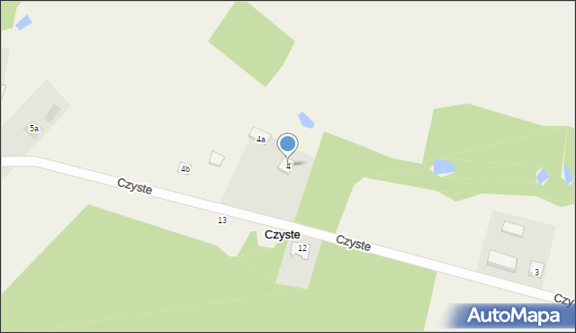 Czyste, Czyste, 4, mapa Czyste