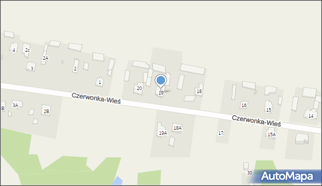 Czyste, Czerwonka-Wieś, 19, mapa Czyste