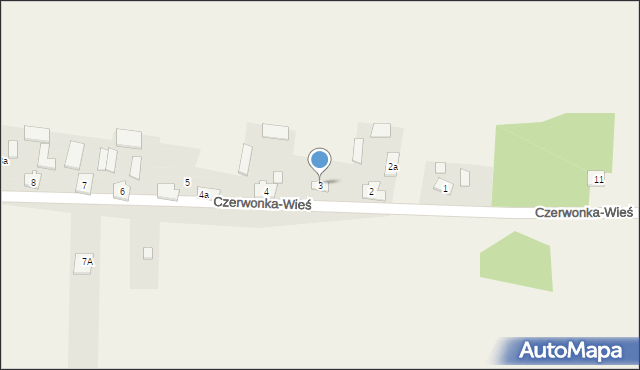 Czyste, Czerwonka-Wieś, 3, mapa Czyste
