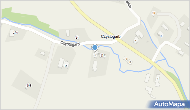 Czystogarb, Czystogarb, 13, mapa Czystogarb