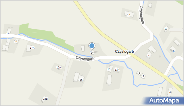 Czystogarb, Czystogarb, 14, mapa Czystogarb