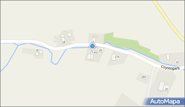 Czystogarb, Czystogarb, 16A, mapa Czystogarb