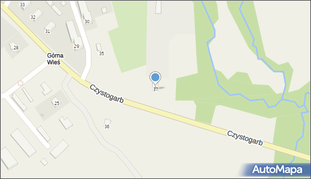 Czystogarb, Czystogarb, 37, mapa Czystogarb