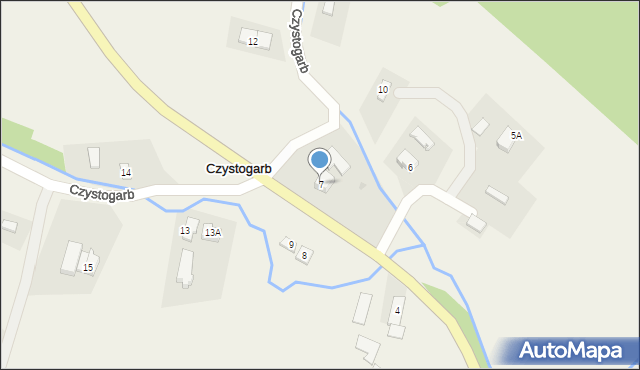 Czystogarb, Czystogarb, 7, mapa Czystogarb