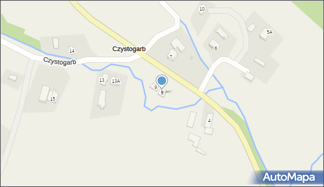 Czystogarb, Czystogarb, 8, mapa Czystogarb