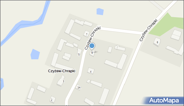 Czyżew-Chrapki, Czyżew-Chrapki, 6, mapa Czyżew-Chrapki