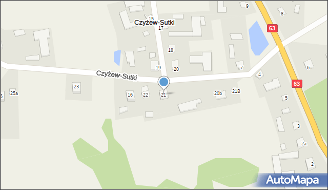 Czyżew-Sutki, Czyżew-Sutki, 21, mapa Czyżew-Sutki