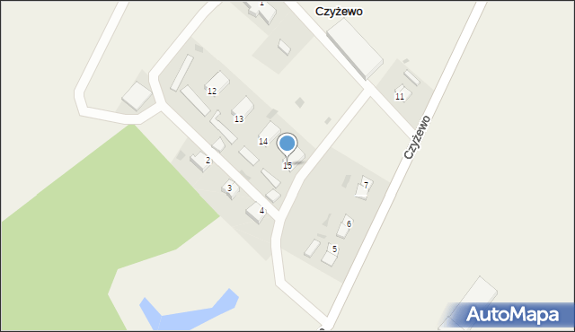 Czyżewo, Czyżewo, 15, mapa Czyżewo