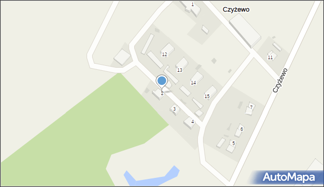 Czyżewo, Czyżewo, 2, mapa Czyżewo