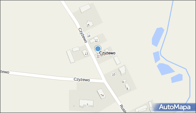 Czyżewo, Czyżewo, 11, mapa Czyżewo