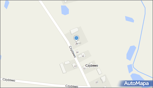 Czyżewo, Czyżewo, 15, mapa Czyżewo