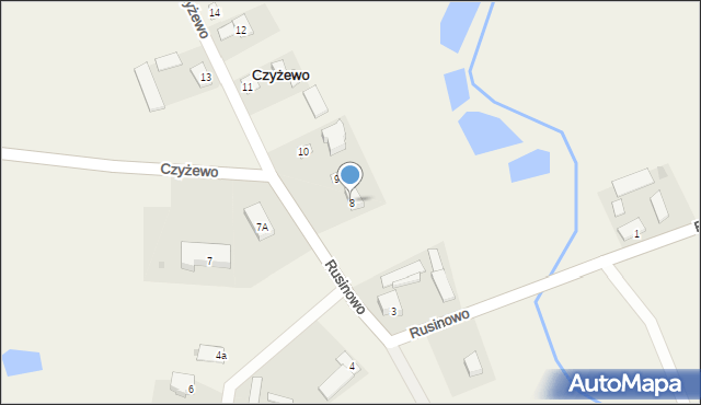 Czyżewo, Czyżewo, 8, mapa Czyżewo