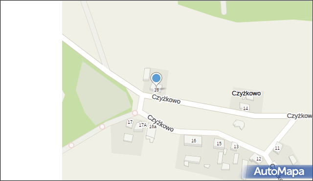 Czyżkowo, Czyżkowo, 18, mapa Czyżkowo