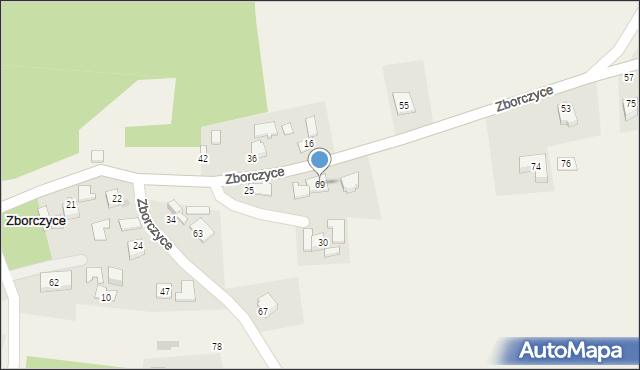 Czyżów, Czyżów, 69, mapa Czyżów