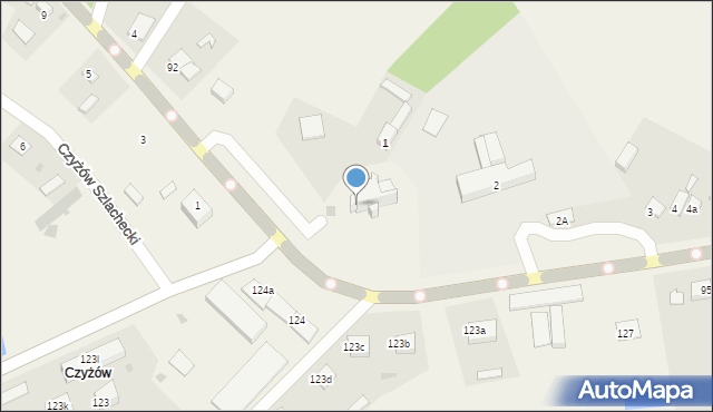 Czyżów Plebański, Czyżów Plebański, 1, mapa Czyżów Plebański