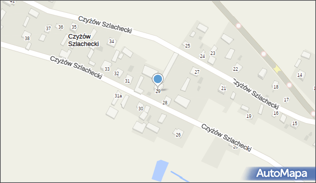 Czyżów Szlachecki, Czyżów Szlachecki, 29, mapa Czyżów Szlachecki