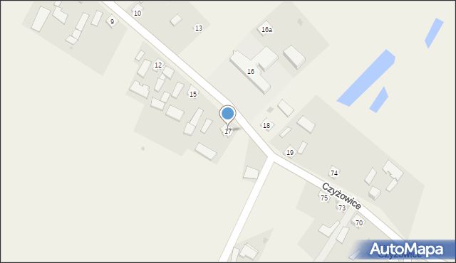 Czyżowice, Czyżowice, 17, mapa Czyżowice