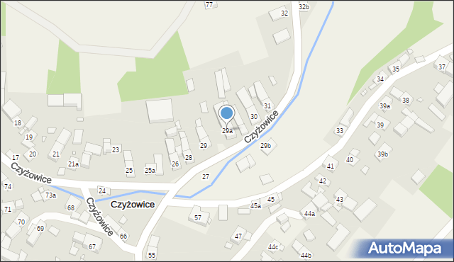 Czyżowice, Czyżowice, 29a, mapa Czyżowice