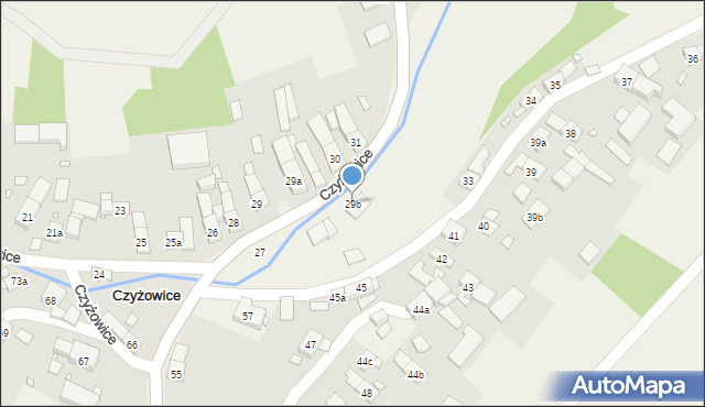 Czyżowice, Czyżowice, 29b, mapa Czyżowice