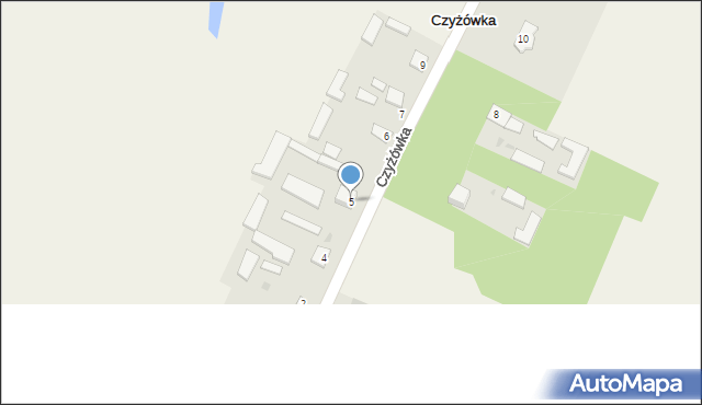 Czyżówka, Czyżówka, 5, mapa Czyżówka