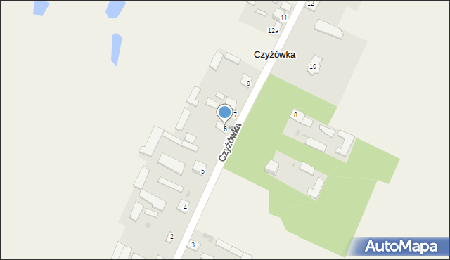 Czyżówka, Czyżówka, 6, mapa Czyżówka