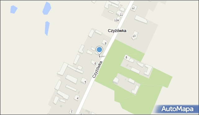 Czyżówka, Czyżówka, 7, mapa Czyżówka