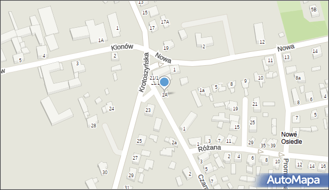 Dobrzyca, Czarneckiego Józefa, 1A, mapa Dobrzyca