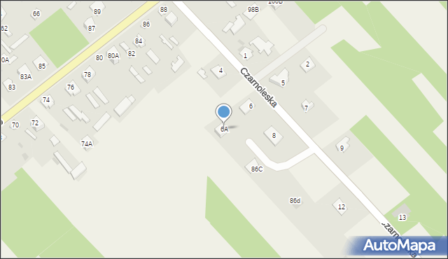 Garbatka-Letnisko, Czarnoleska, 6A, mapa Garbatka-Letnisko