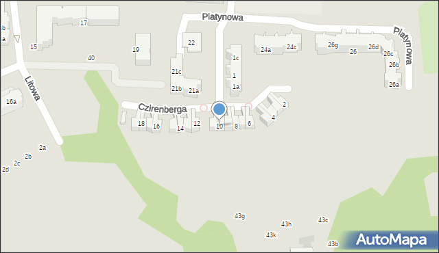 Gdańsk, Czirenberga Jana, 10, mapa Gdańska