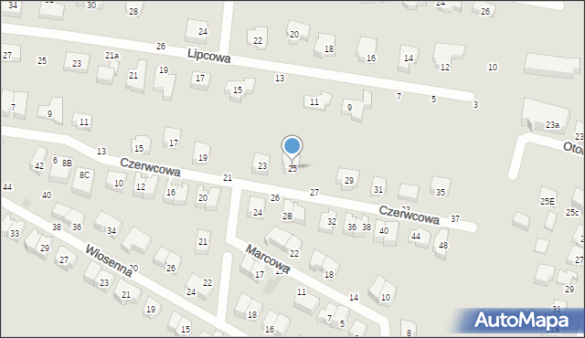 Gdańsk, Czerwcowa, 25, mapa Gdańska