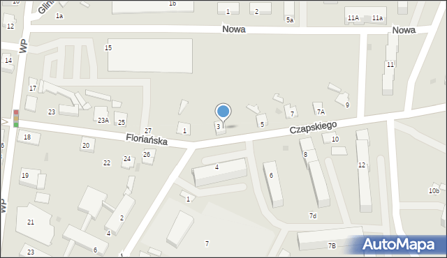 Gostynin, Czapskiego Andrzeja, 3a, mapa Gostynin