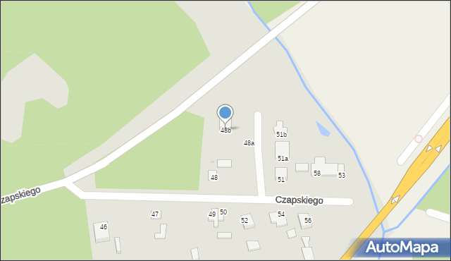 Gostynin, Czapskiego Andrzeja, 48b, mapa Gostynin