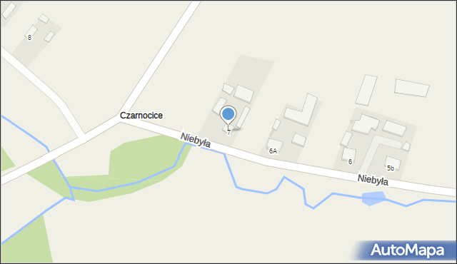 Gozna, Czarnocice, 7, mapa Gozna