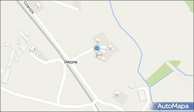 Graboszyce, Czarcza, 15, mapa Graboszyce