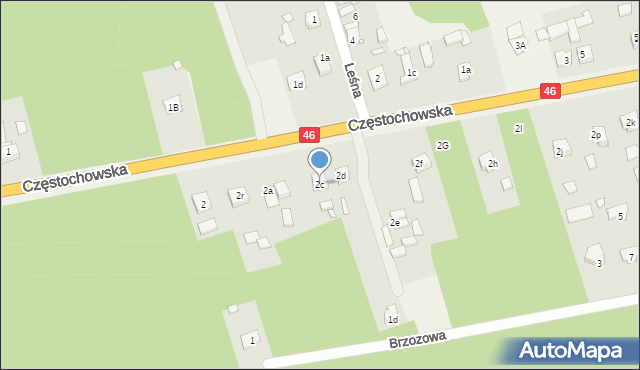 Grodziec, Częstochowska, 2c, mapa Grodziec