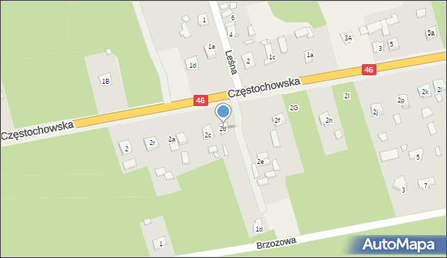 Grodziec, Częstochowska, 2d, mapa Grodziec