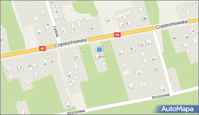 Grodziec, Częstochowska, 2h, mapa Grodziec