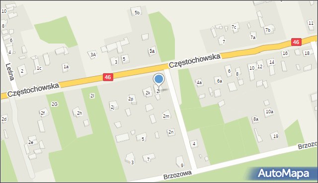 Grodziec, Częstochowska, 2l, mapa Grodziec