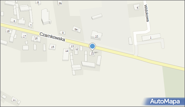 Gulcz, Czarnkowska, 11, mapa Gulcz