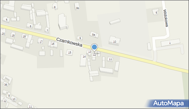 Gulcz, Czarnkowska, 12, mapa Gulcz