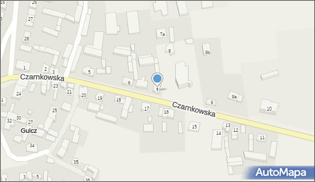 Gulcz, Czarnkowska, 7, mapa Gulcz