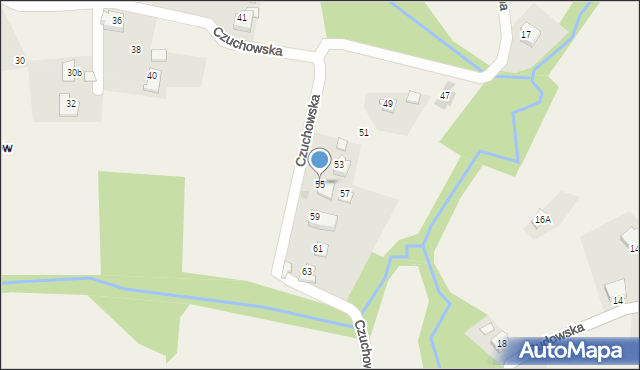 Hażlach, Czuchowska, 55, mapa Hażlach