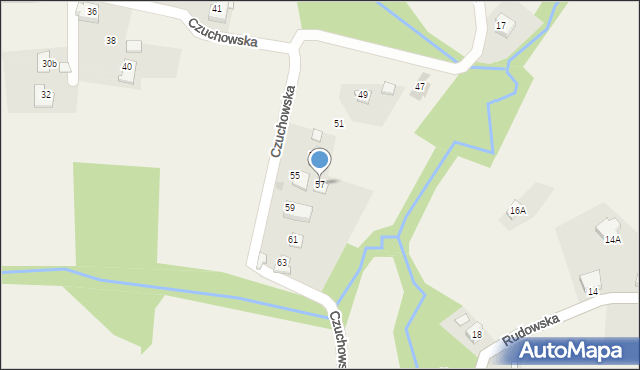 Hażlach, Czuchowska, 57, mapa Hażlach