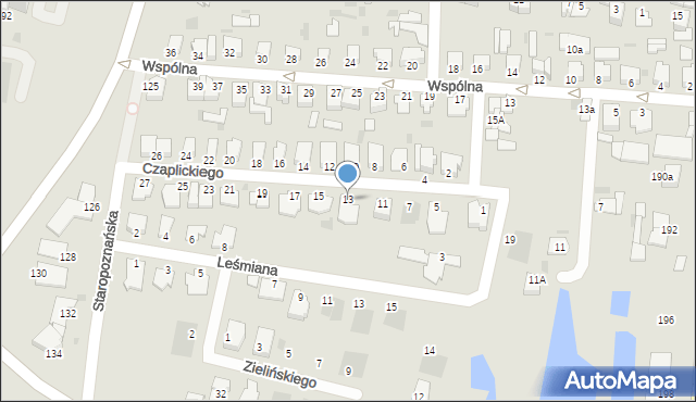 Inowrocław, Czaplickiego Leona, 13, mapa Inowrocławia
